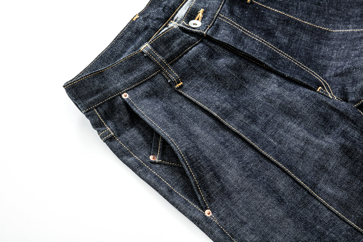 Robot-Boro Denim Slacks - Indigo