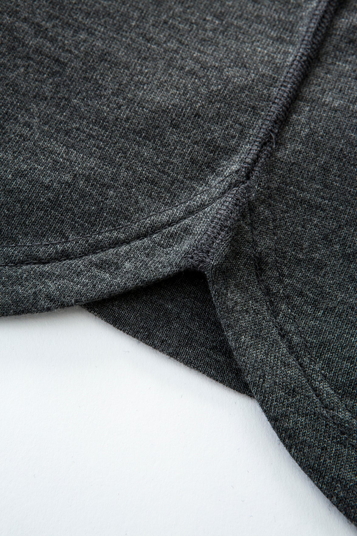 "Legrasse" Long-Sleeve Merino Henley - Grey
