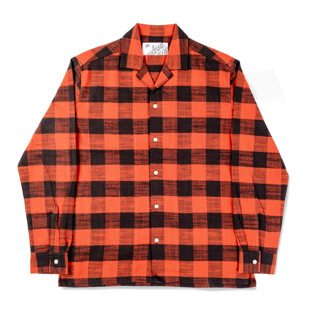 The 405 in Flannel (Long Sleeve) - Red/Black