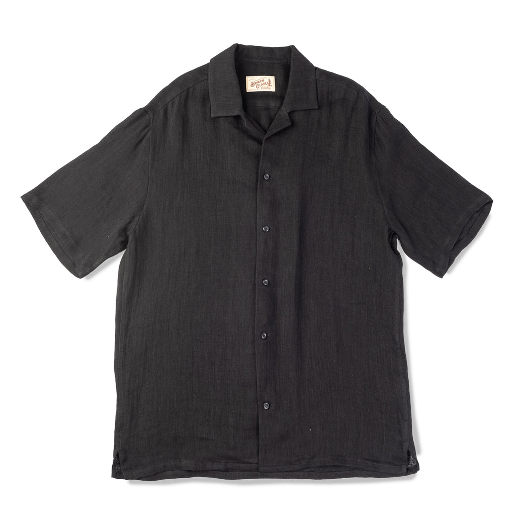 Art Comes First x 9L Double Gauze Linen Camp Collar - Black