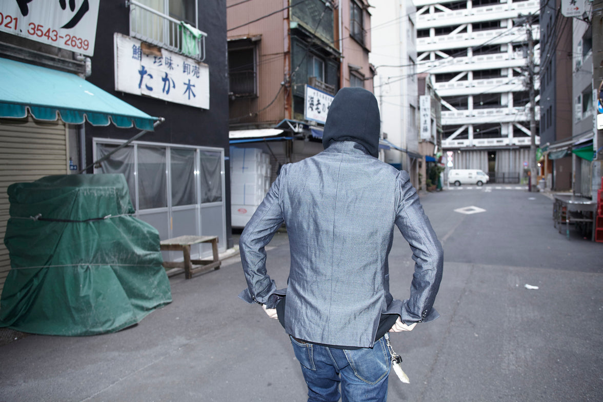 Shattered AI Blazer - Black/Grey